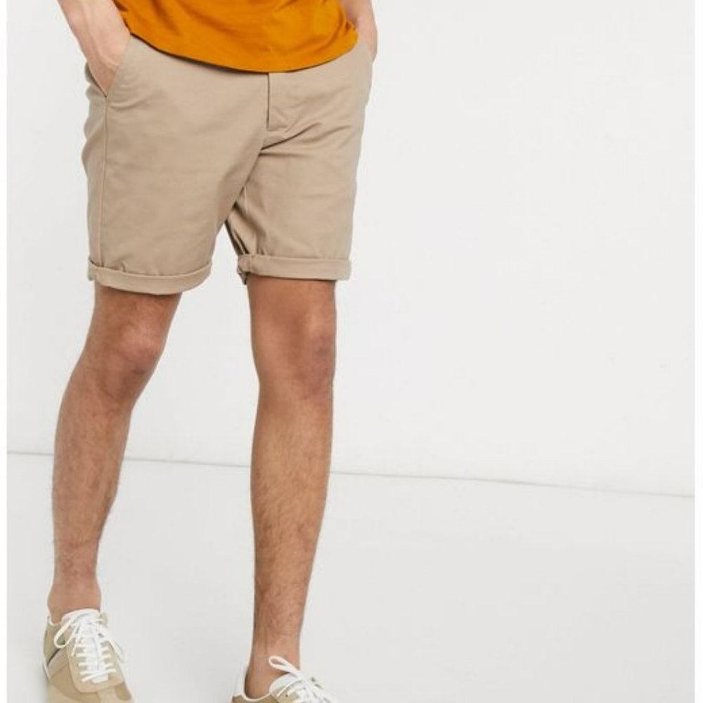 ASOS Men's Beige Khaki Shorts - NWT